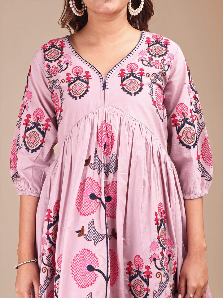 Onion-Pink-Cotton-Contrast-Thread-Work-Co-ord-Set