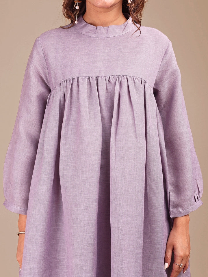 Lavender-Linen-Embroidered-Empire-Co-ord-Set