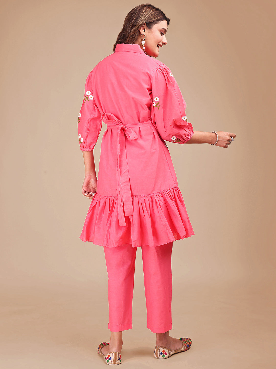 Blush-Pink-Cotton-Frill-Embroidered-Co-ord-Set