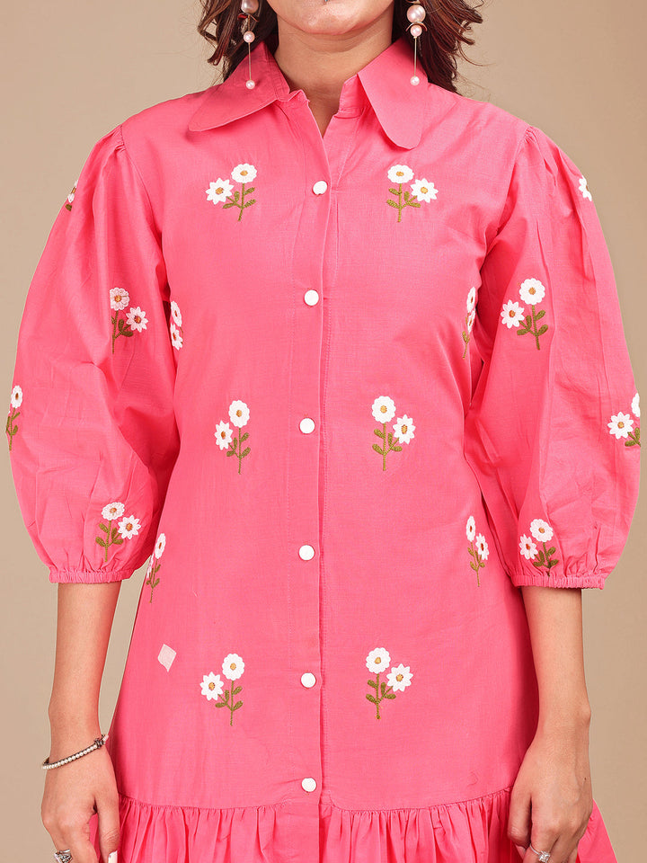 Blush-Pink-Cotton-Frill-Embroidered-Co-ord-Set