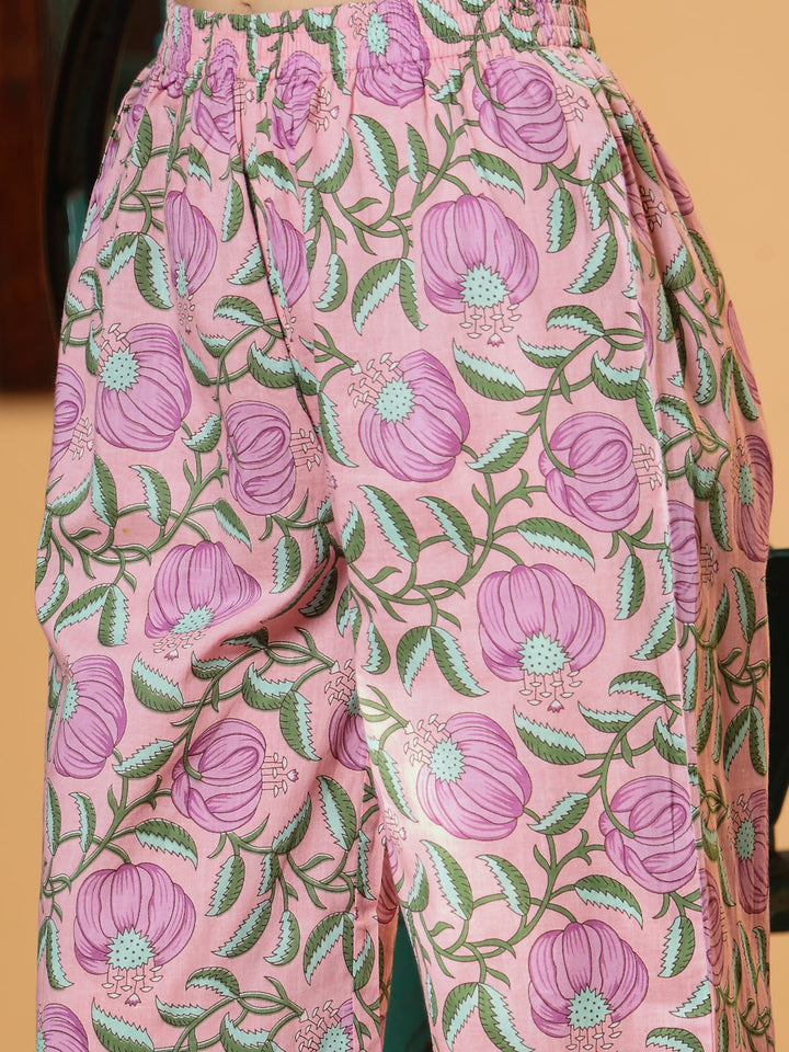 Lavender-Cotton-Floral-Printed-Co-Ord-Set