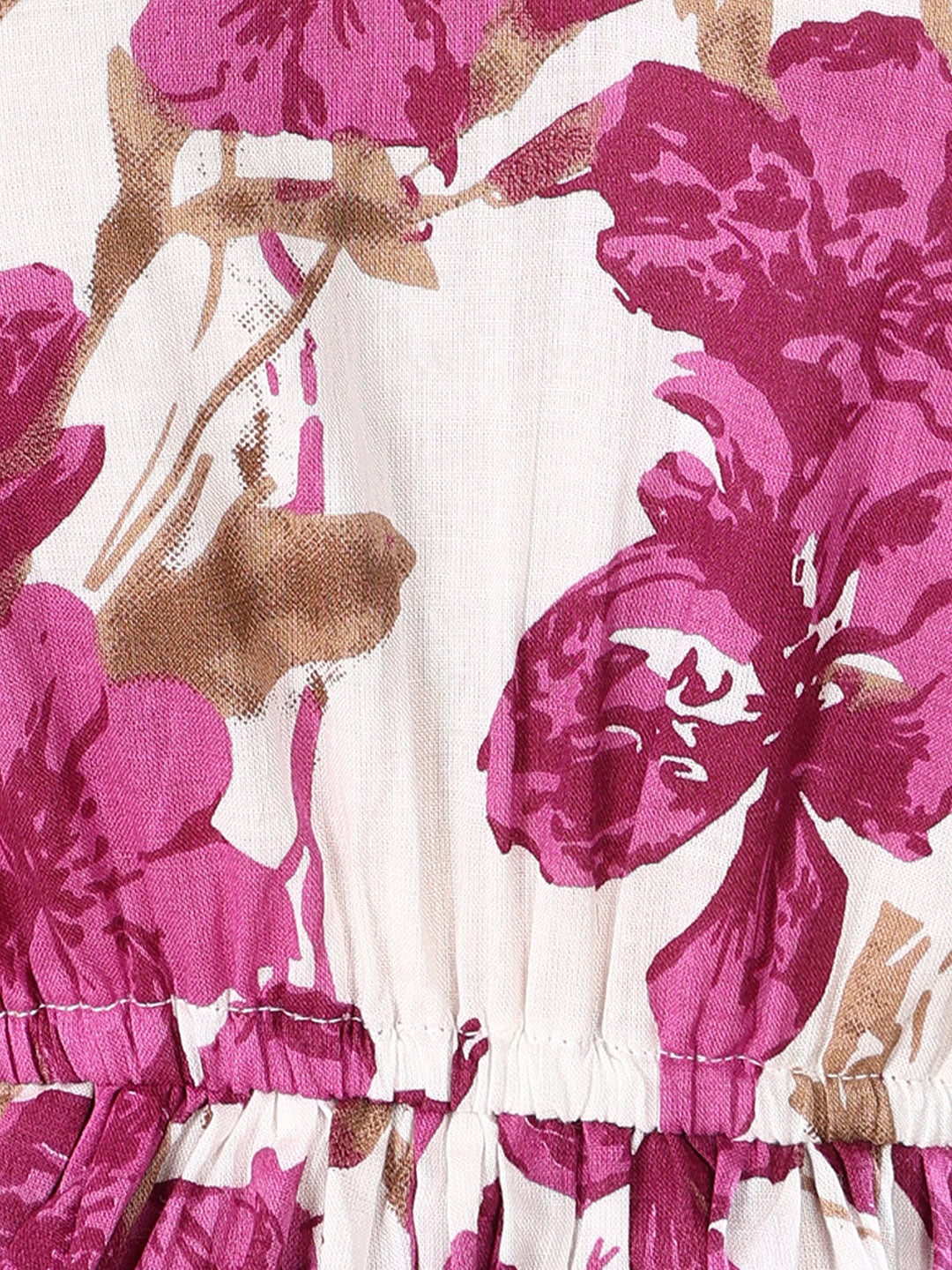 Magenta Floral Printed Cotton Co-Ord Set