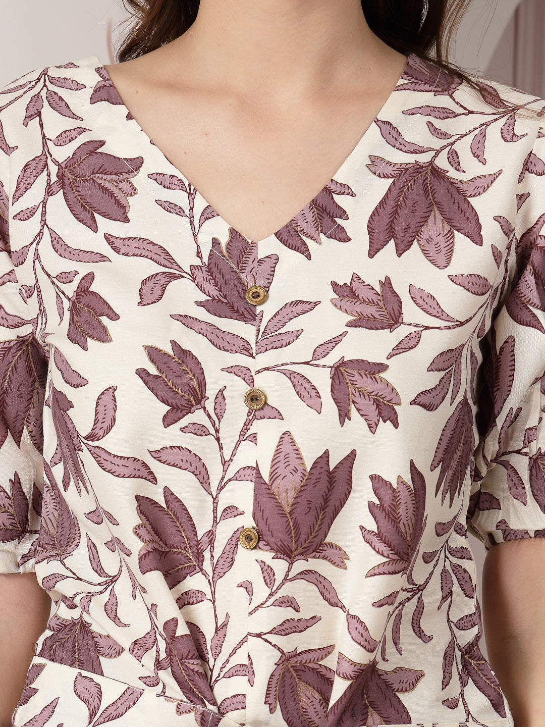 Mauve-Rayon-Floral-Printed-Co-Ord-Set