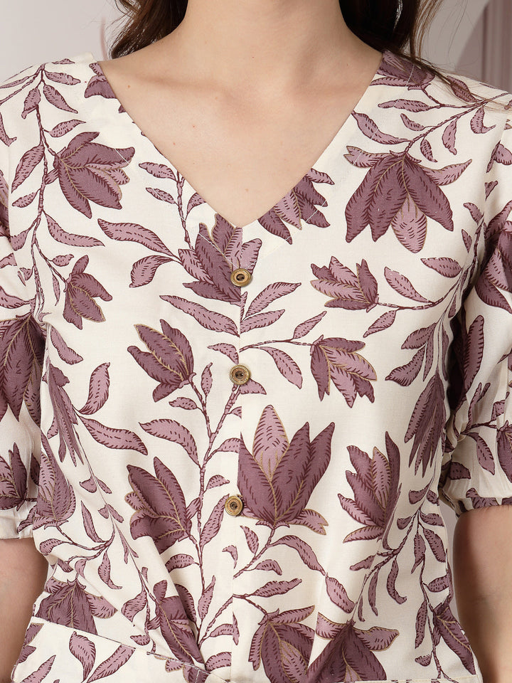 Mauve-Rayon-Floral-Printed-Co-Ord-Set