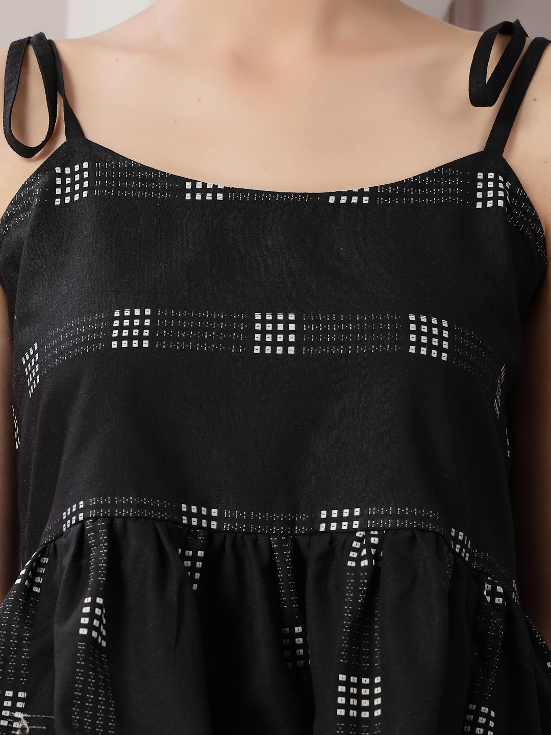 Black-Cotton-Self-Design-Co-Ord-Set