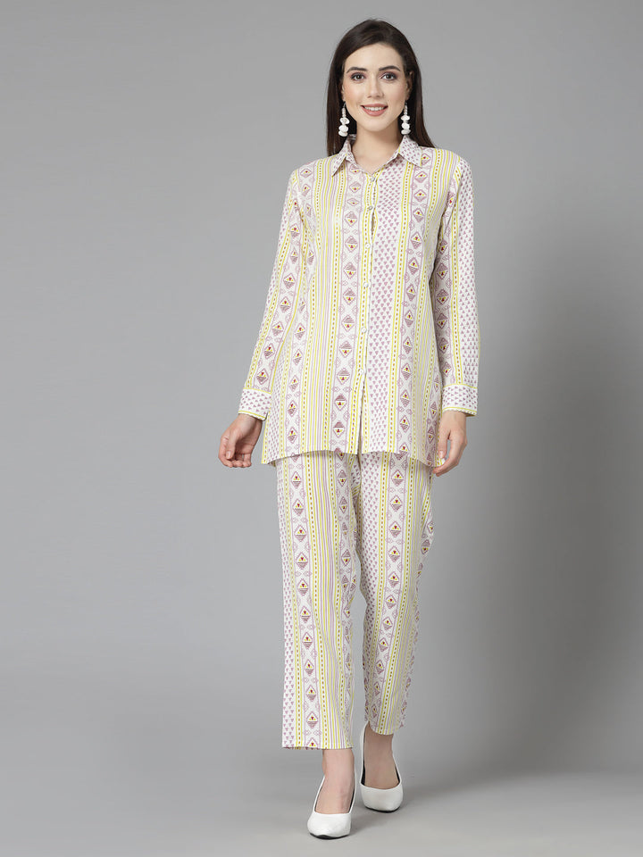 Off-White-Rayon-Floral-Printed-Co-Ord-Set