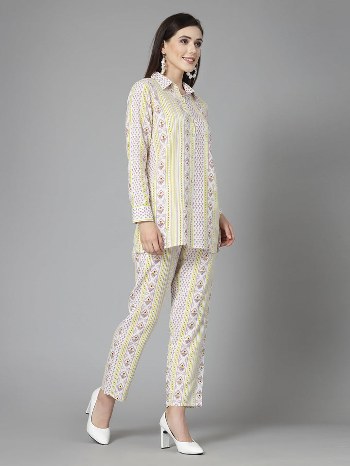 Off-White-Rayon-Floral-Printed-Co-Ord-Set
