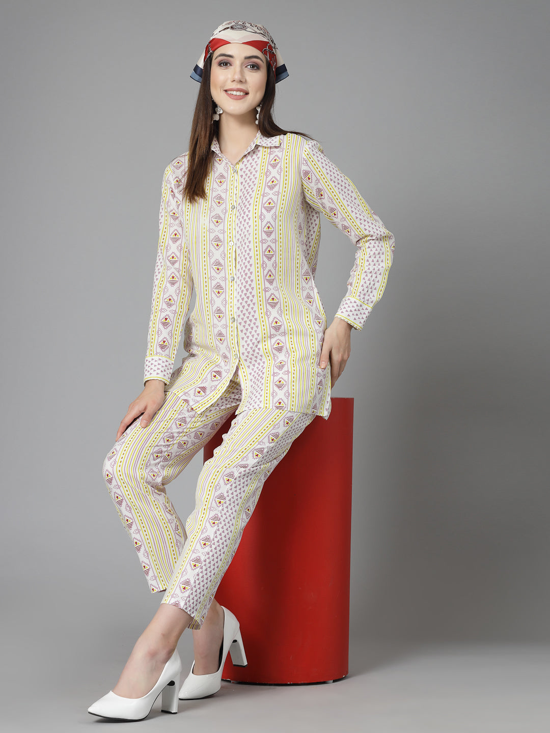 Off-White-Rayon-Floral-Printed-Co-Ord-Set