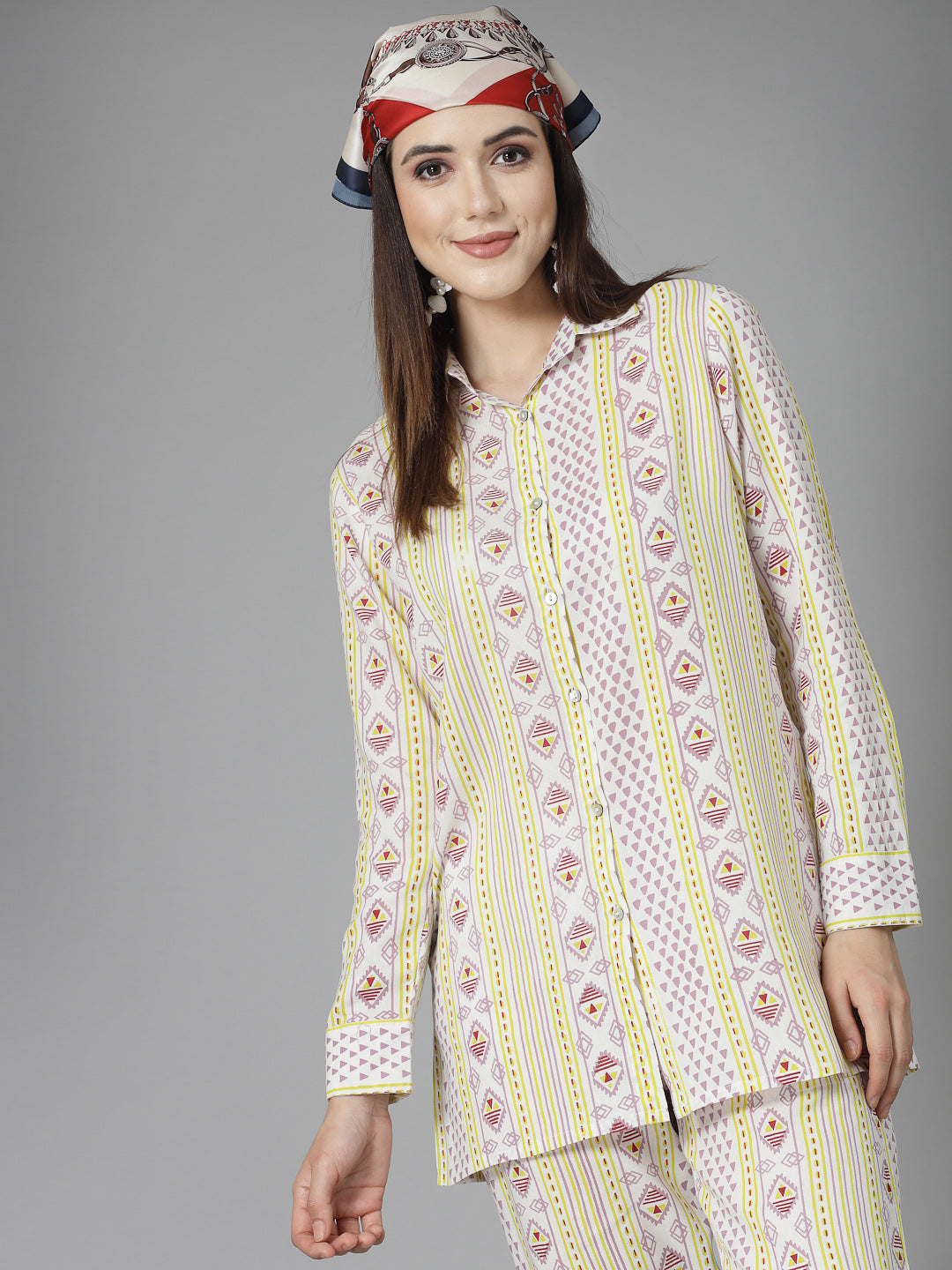 Off-White-Rayon-Floral-Printed-Co-Ord-Set