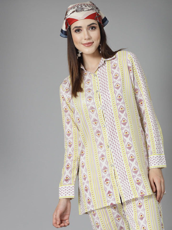 Off-White-Rayon-Floral-Printed-Co-Ord-Set