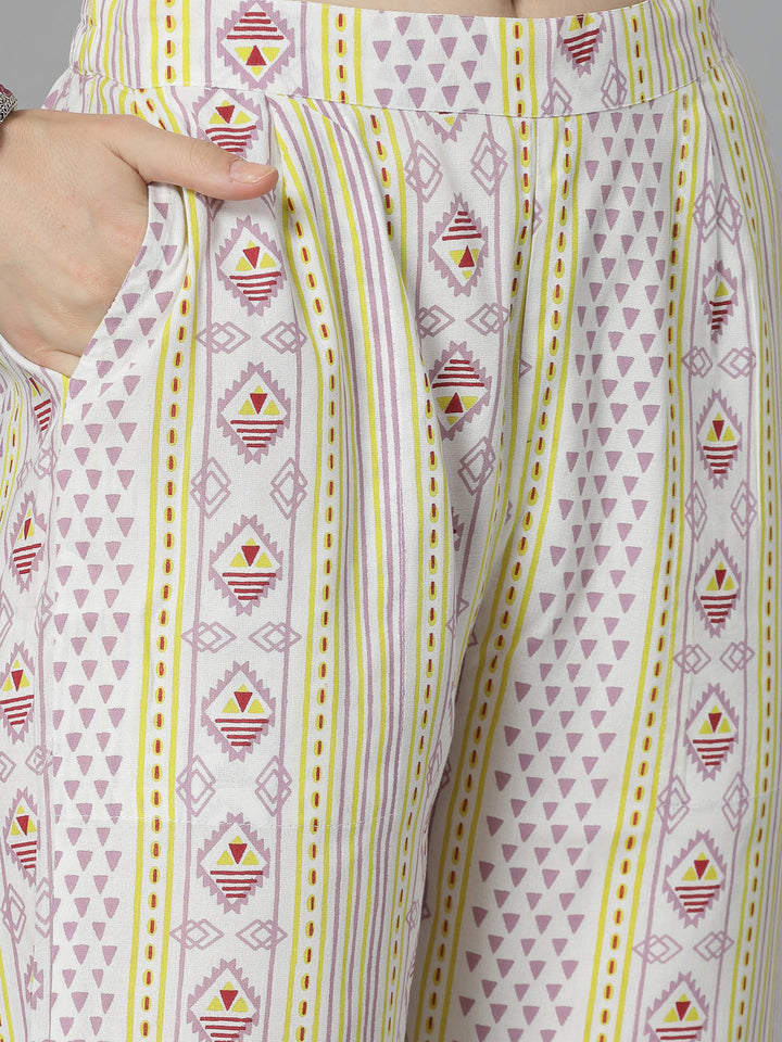 Off-White-Rayon-Floral-Printed-Co-Ord-Set