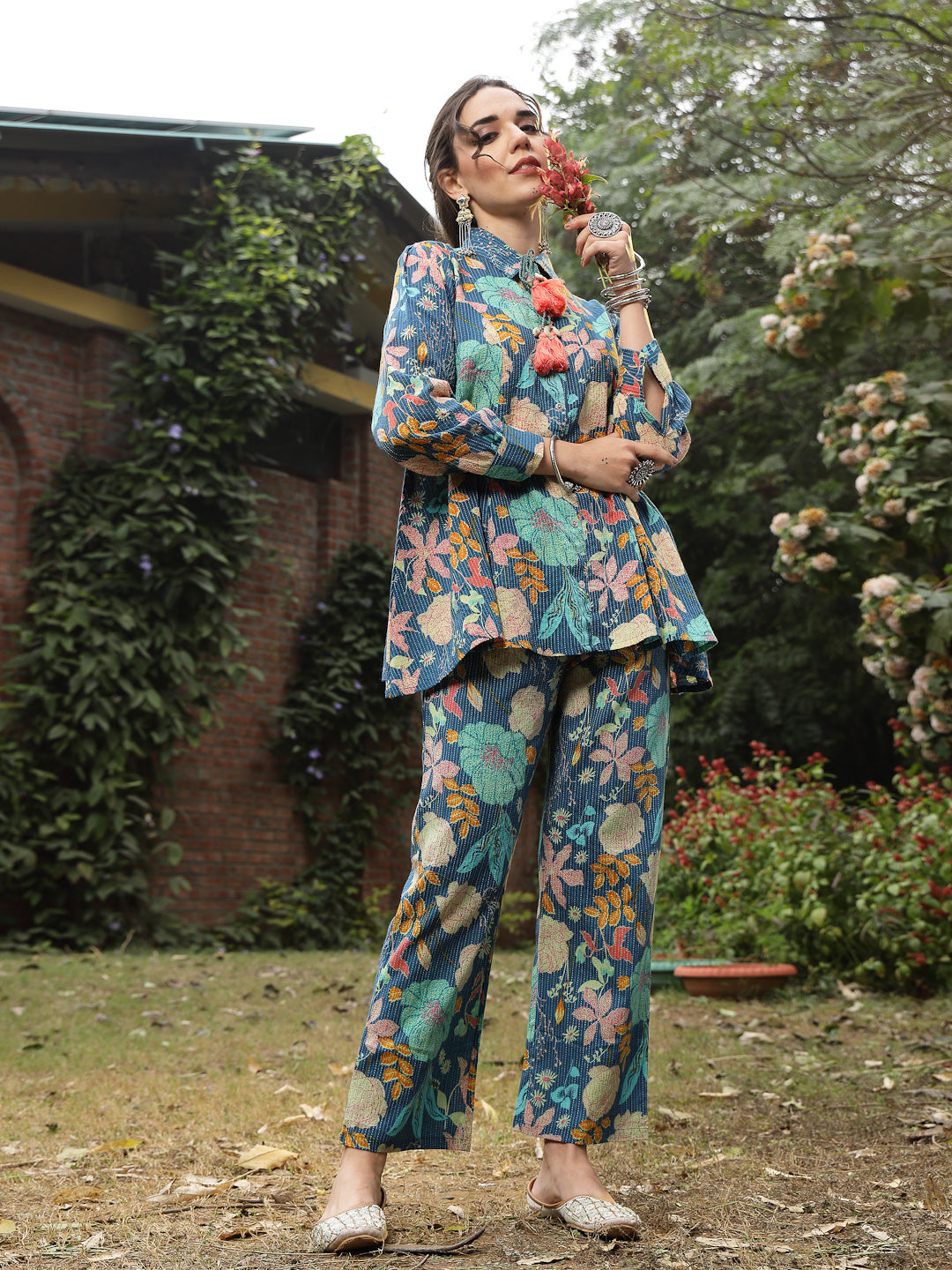 Multicolor-Cotton-Floral-Printed-Co-Ord-Set