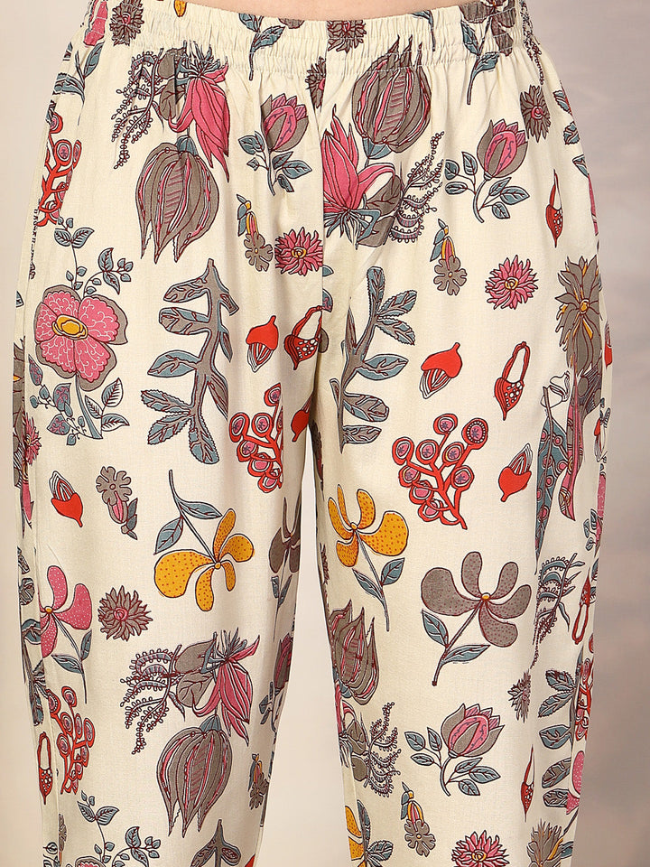 Cream-Rayon-Floral-Printed-A-Line-2-Piece-Kurta-Set