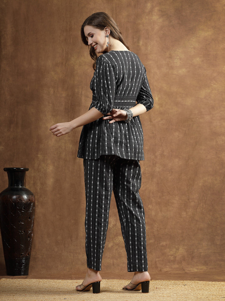 Blak-Cotton-Woven-Design-Co-Ord-Set