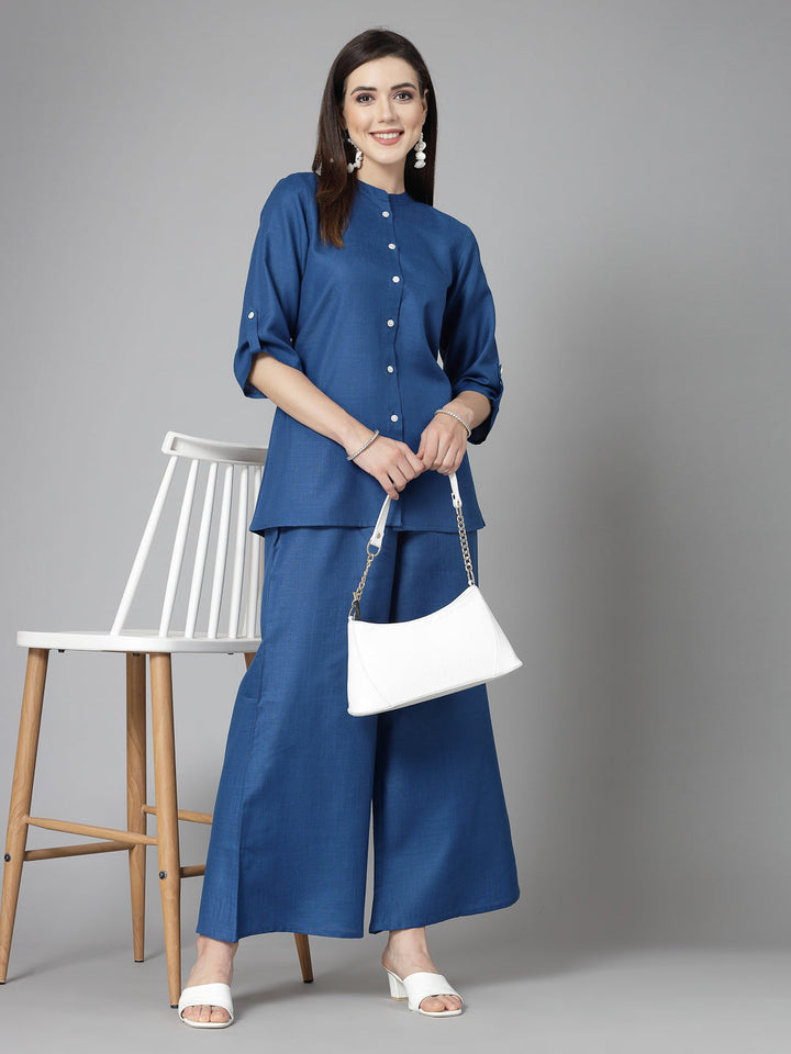 Blue-Cotton-Co-Ord-Set