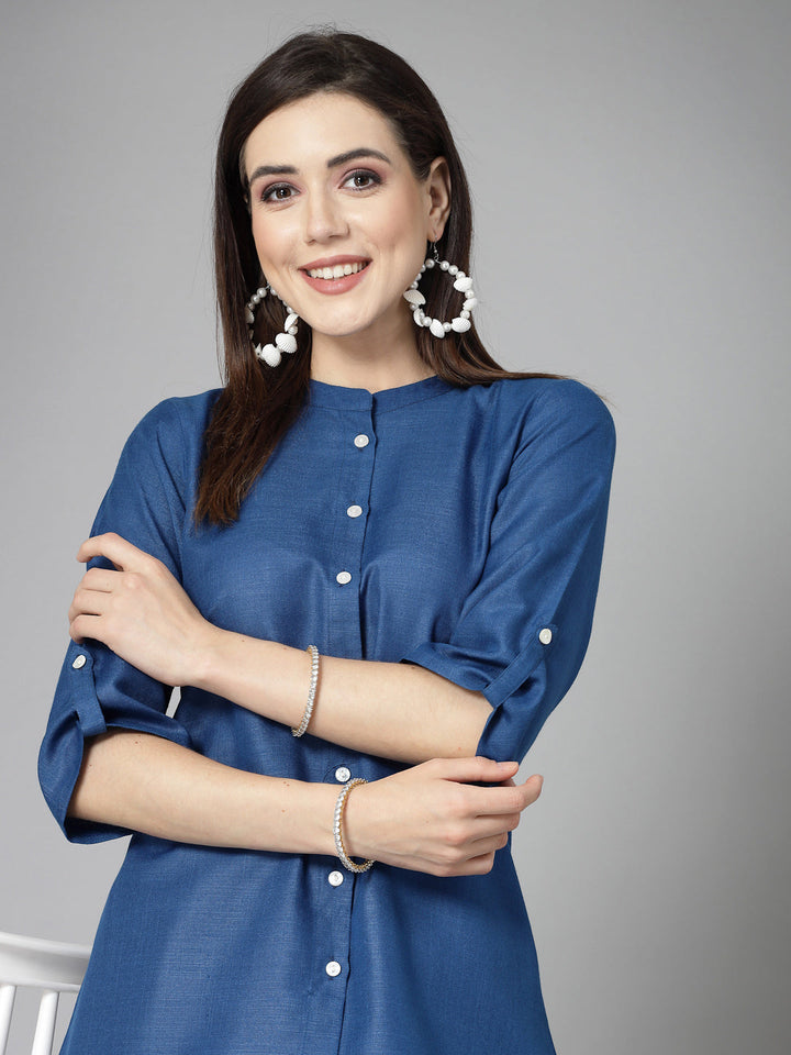 Blue-Cotton-Co-Ord-Set