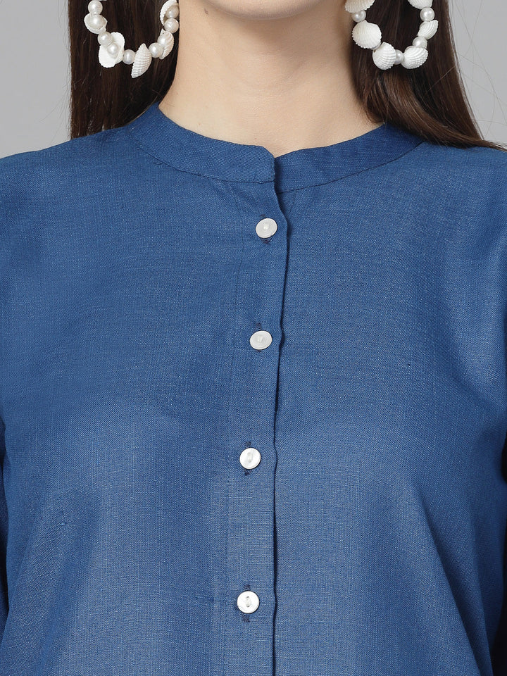 Blue-Cotton-Co-Ord-Set