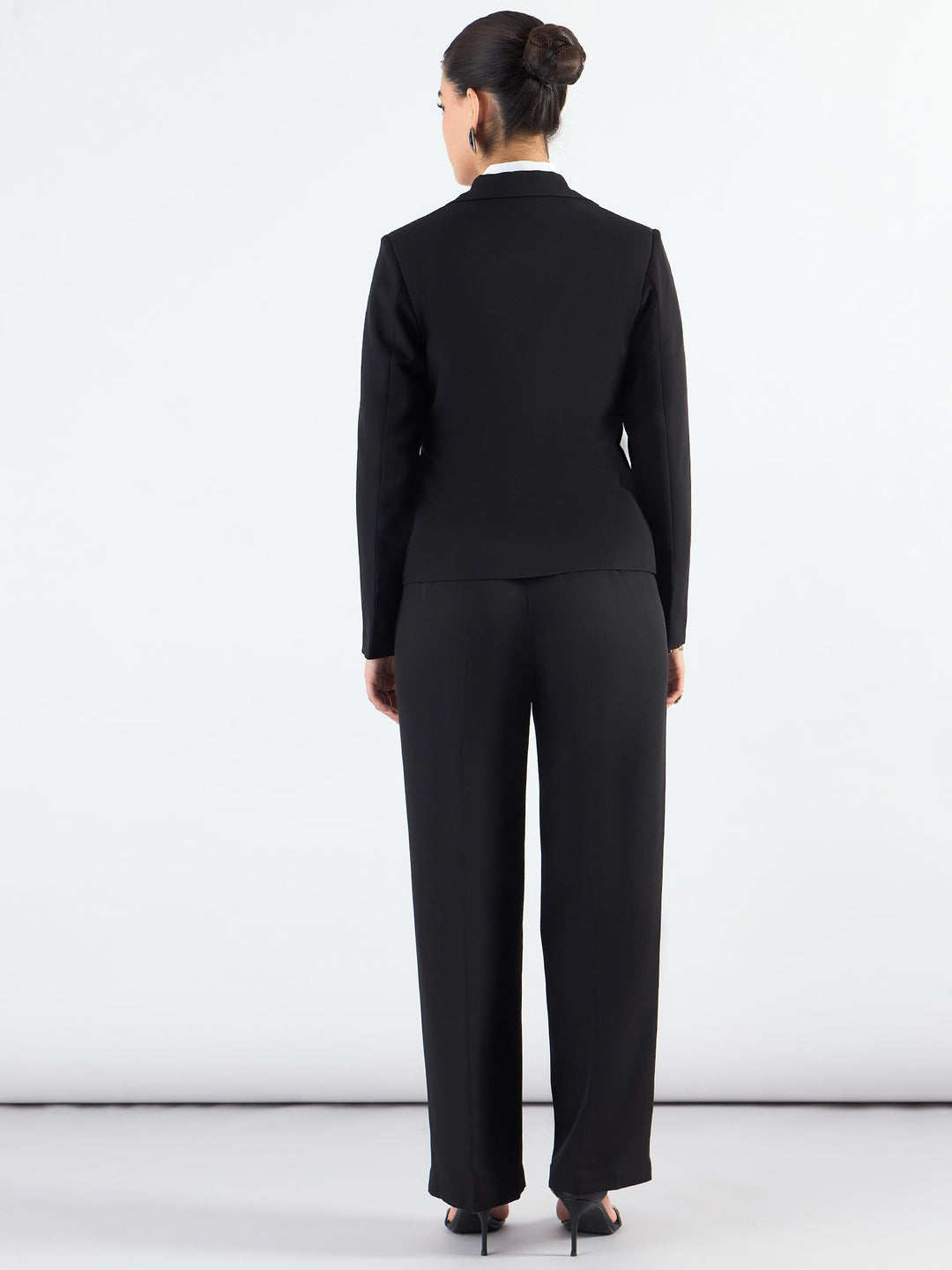 Chic-Black-Poly-Viscose-Asymmetric-Blazer-Styled-&-Trouser