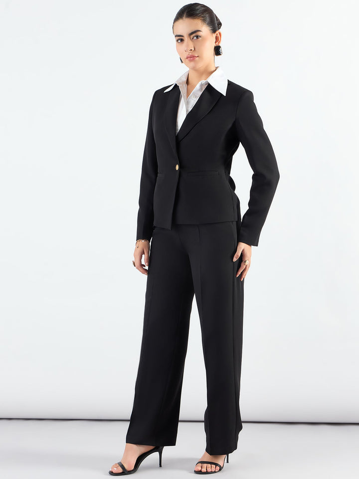 Chic-Black-Poly-Viscose-Asymmetric-Blazer-Styled-&-Trouser