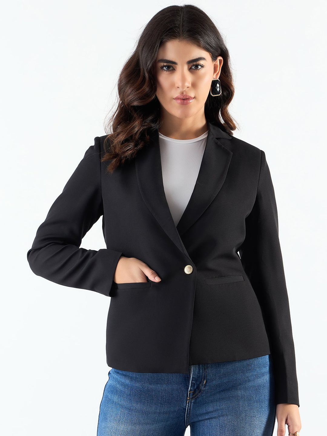 Chic-Black-Poly-Viscose-Asymmetric-Blazer