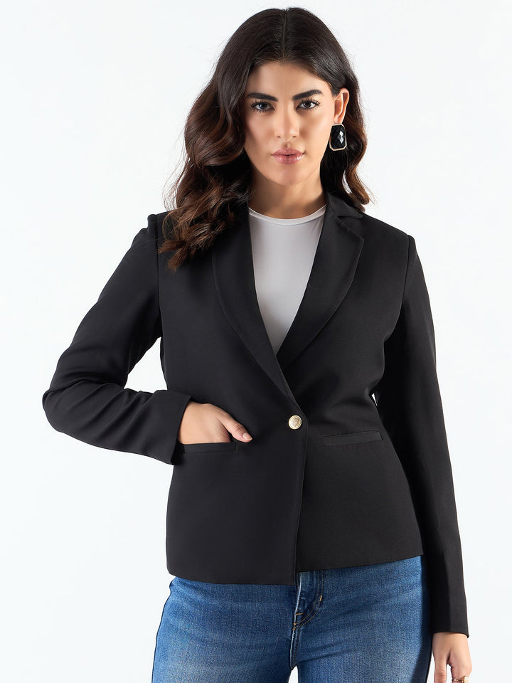 Chic-Black-Poly-Viscose-Asymmetric-Blazer