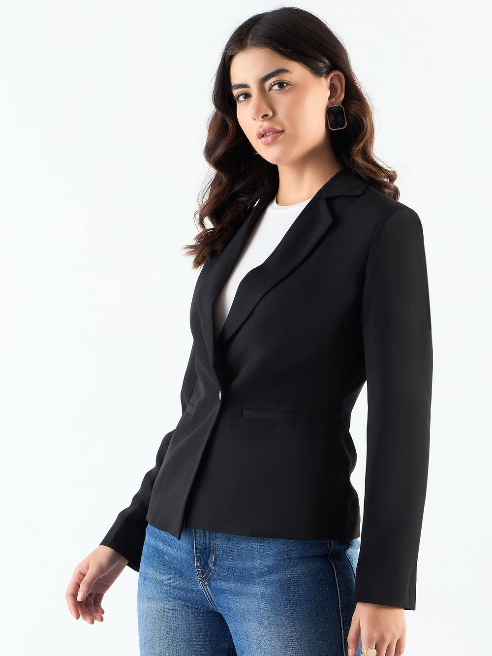 Chic-Black-Poly-Viscose-Asymmetric-Blazer