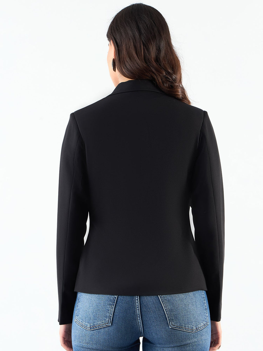 Chic-Black-Poly-Viscose-Asymmetric-Blazer