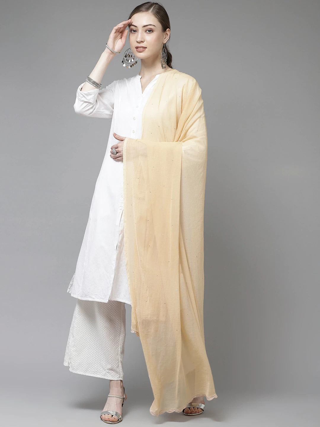 Chiffon-Lucknowi-Dupatta-With-Muqaish-Work