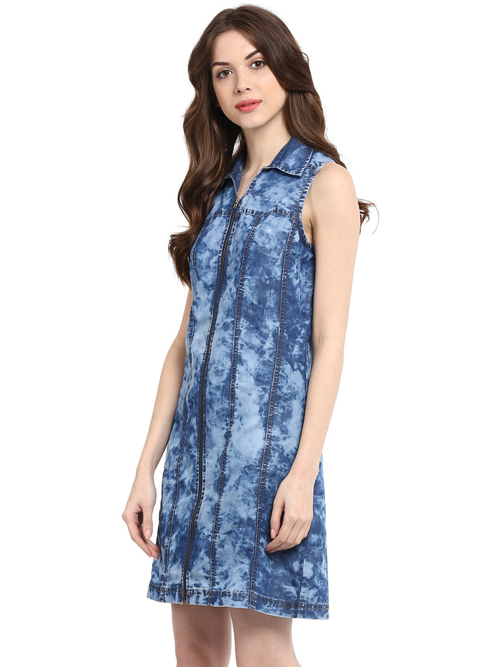 Cloud-Wash-Blue-Denim--Zip-Mini-Dress
