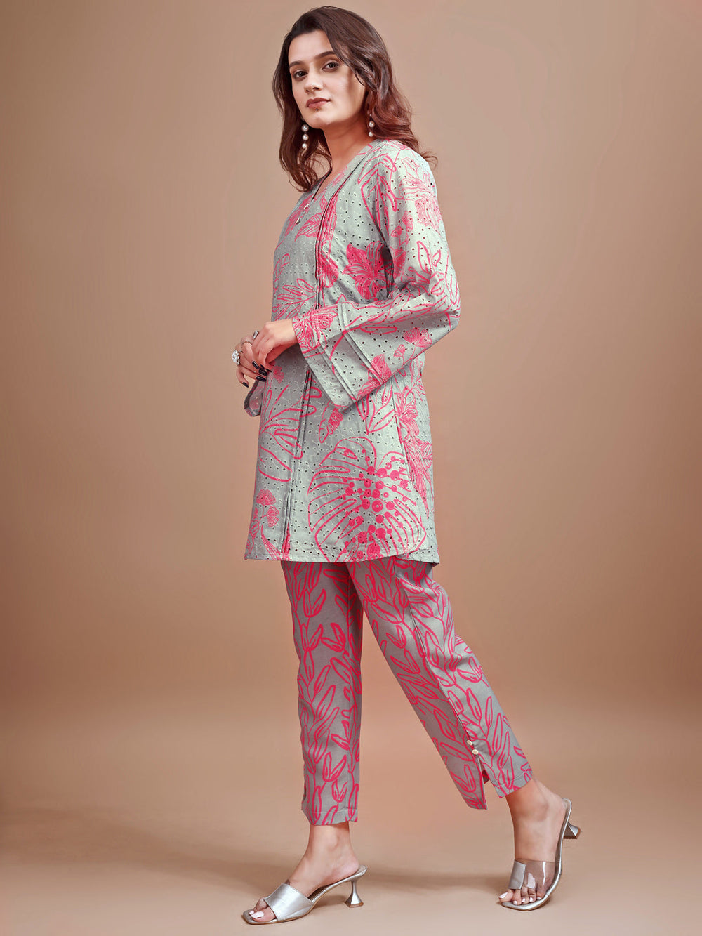 Dusty-Green-Cotton-Hakoba-Printed-Co-Ord-Set