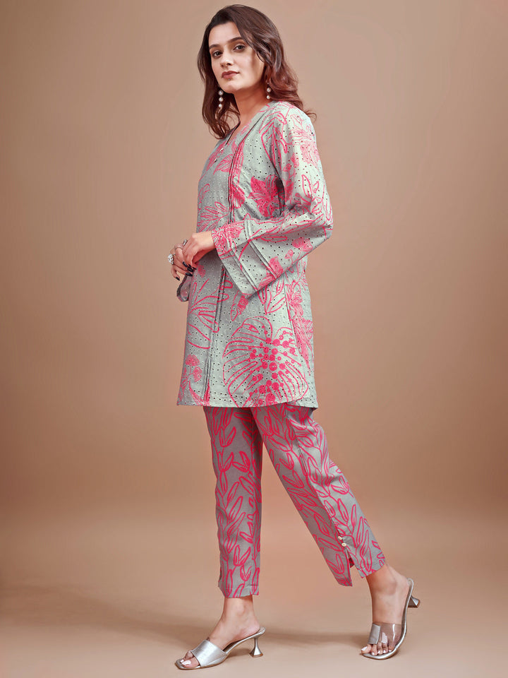 Dusty-Green-Cotton-Hakoba-Printed-Co-Ord-Set