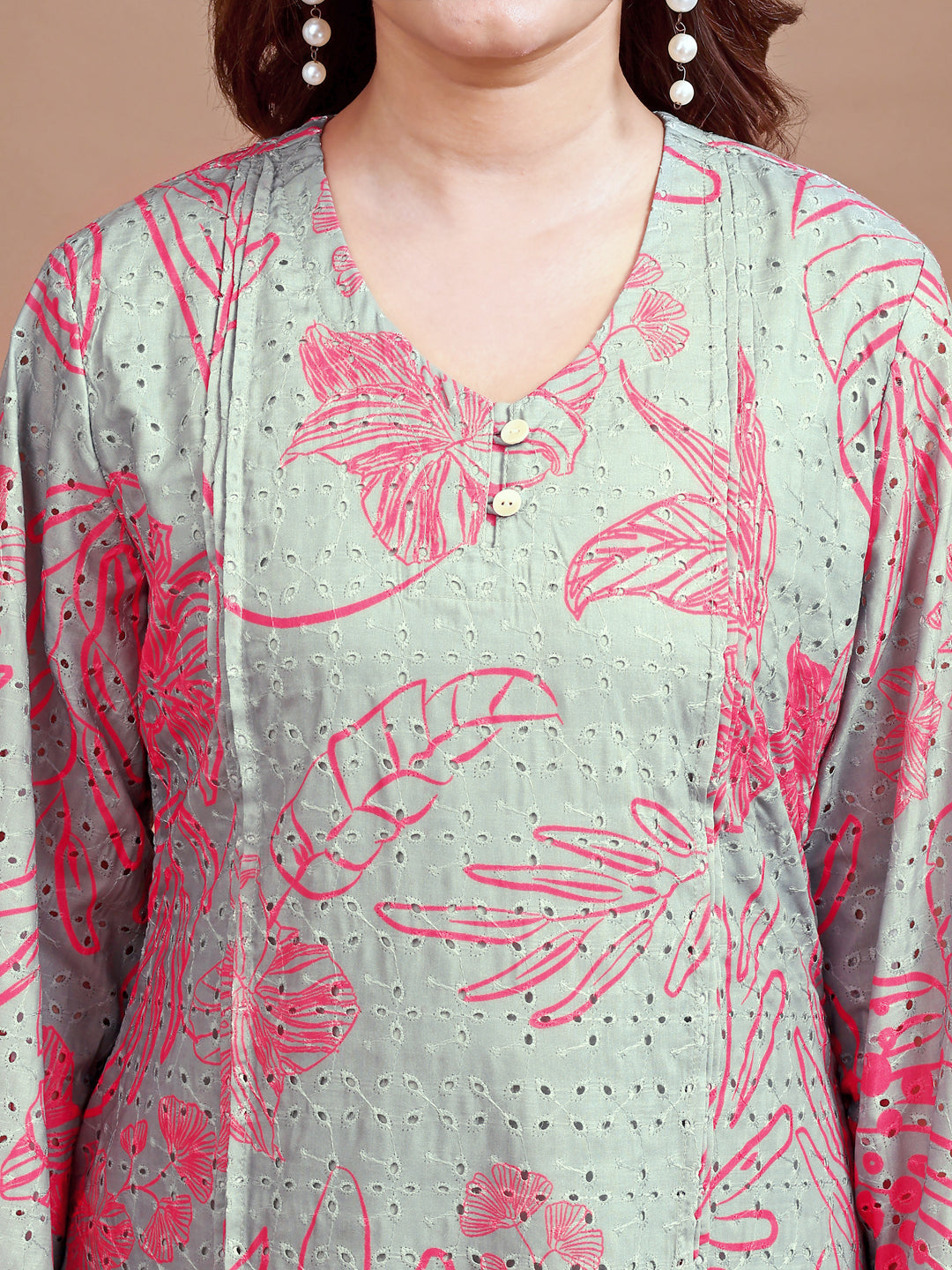 Dusty-Green-Cotton-Hakoba-Printed-Co-Ord-Set