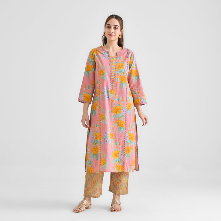 Dusty-Pink-Cotton-Floral-Sanganeri-Kurta