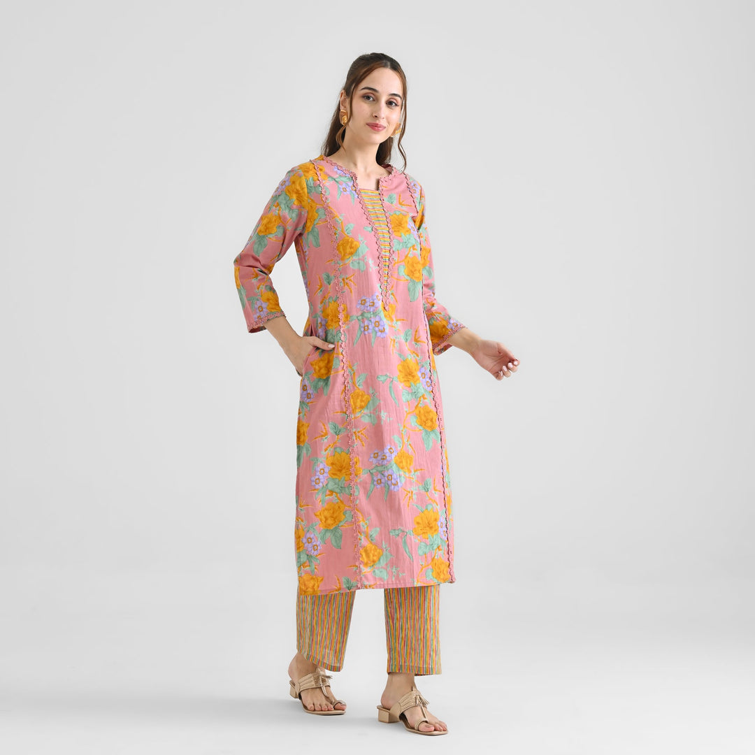 Dusty-Pink-Cotton-Floral-Sanganeri-Kurta
