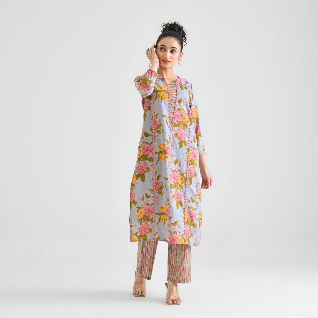 Powder-Blue-Cotton-Lace-Detail-Kurta