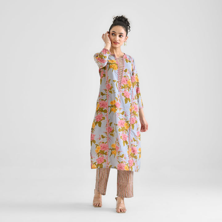 Powder-Blue-Cotton-Lace-Detail-Kurta