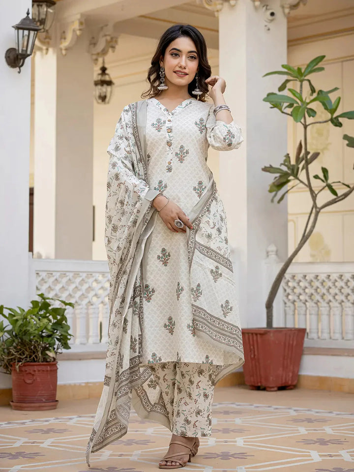 Cream-Cotton-Ethnic-Motifs-3-Piece-Kurta-Set