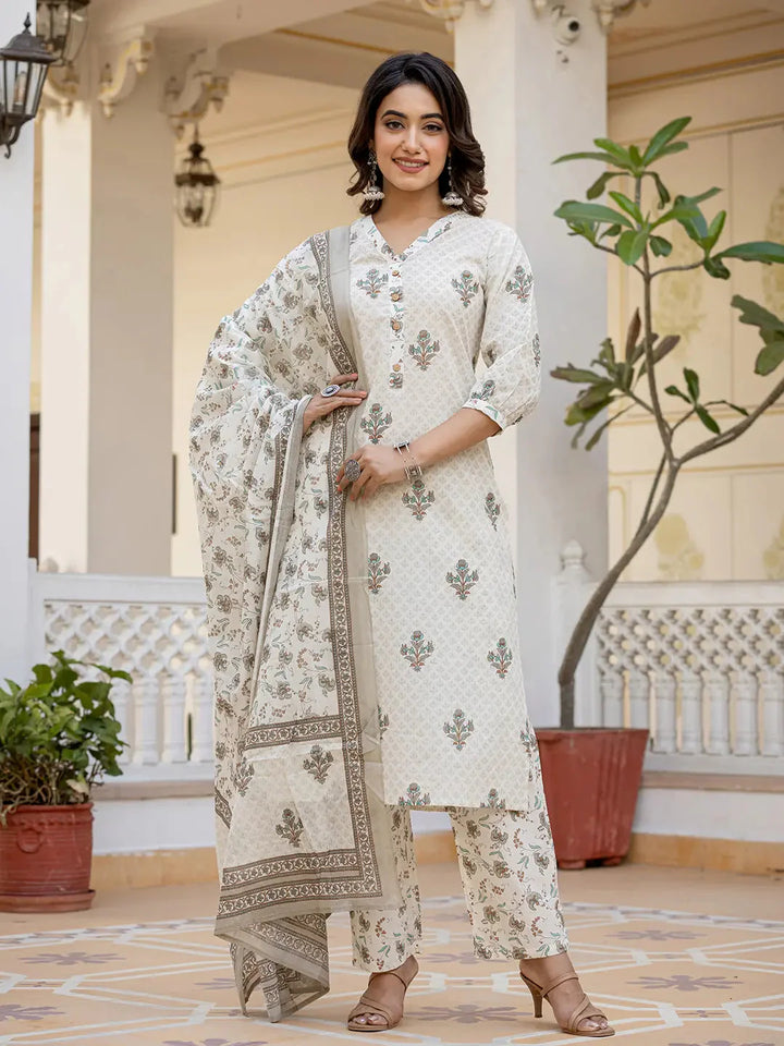 Cream-Cotton-Ethnic-Motifs-3-Piece-Kurta-Set