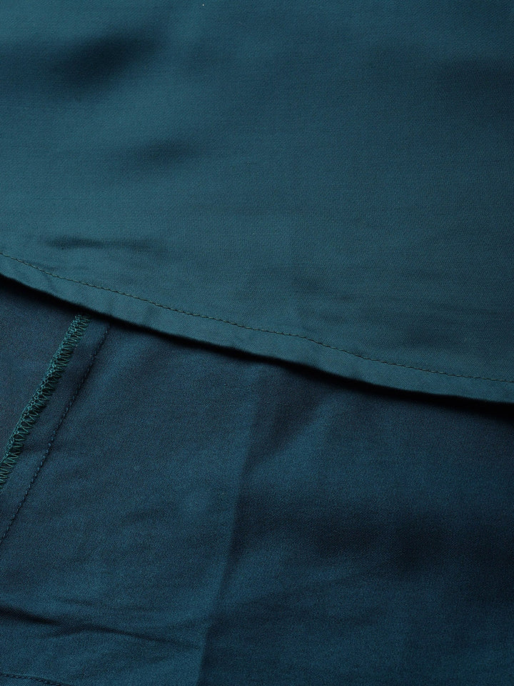 Custom-Made-Green-Coat-Styled-Dress