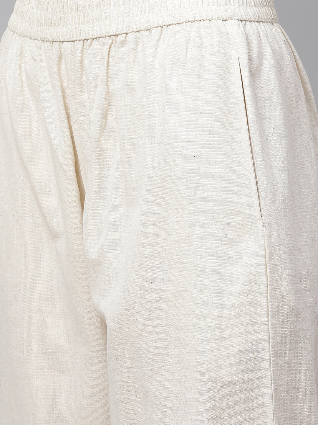 Blue Floral A-Line Cotton Kurta Pant Sets