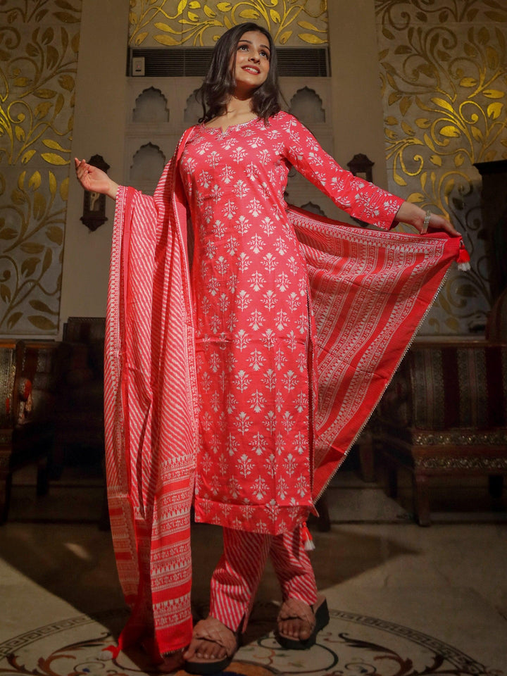 Pink-Cotton-Straight-3-Piece-Kurta-Set