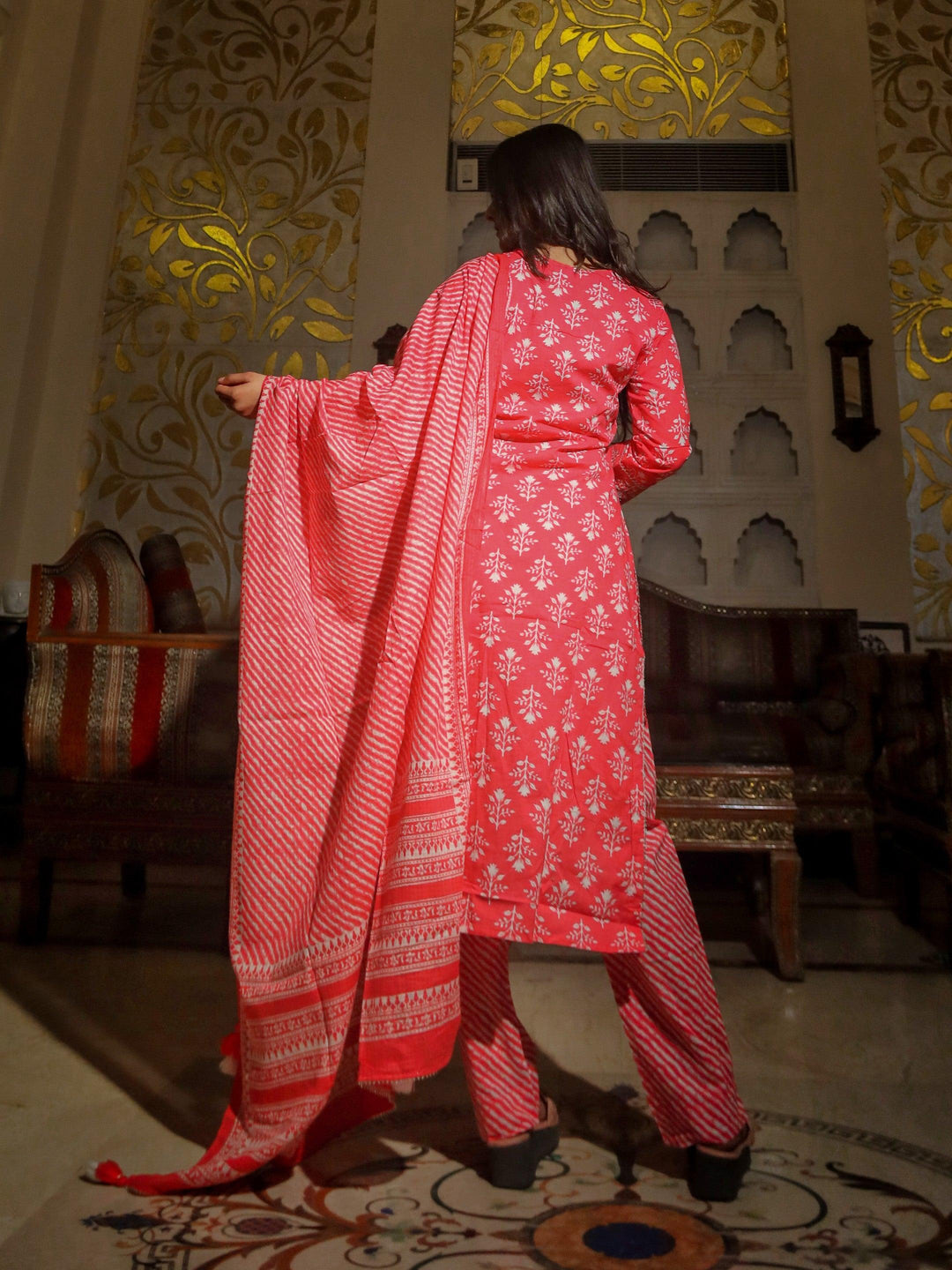 Pink-Cotton-Straight-3-Piece-Kurta-Set