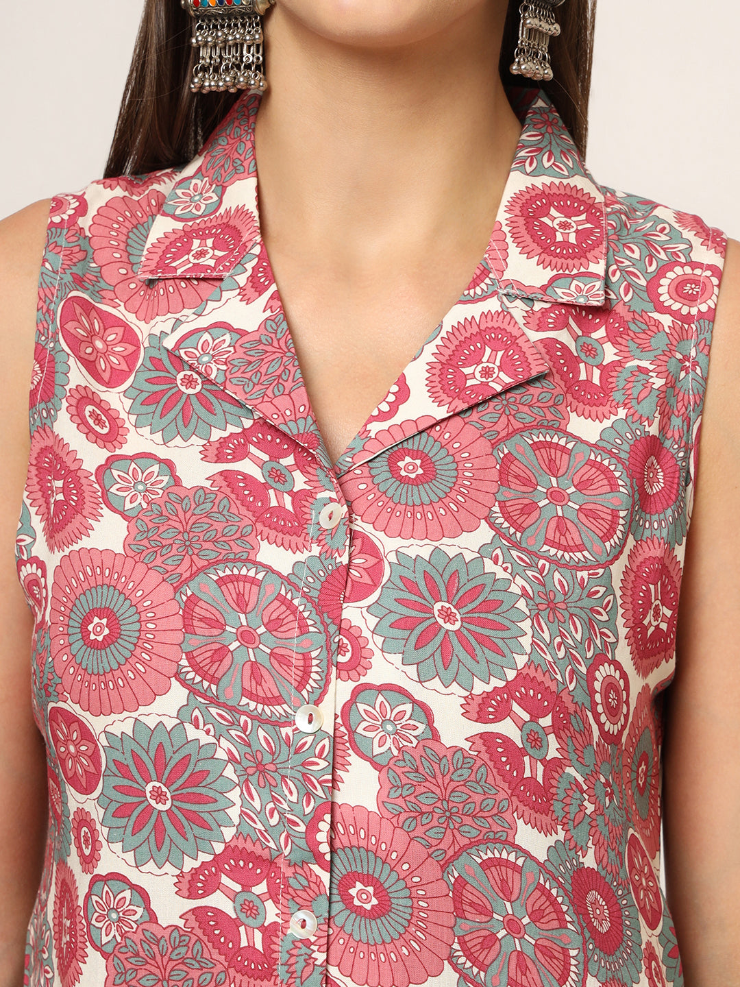 Maroon-Rayon-Floral-Printed-Straight-2-Piece-Kurta-Set