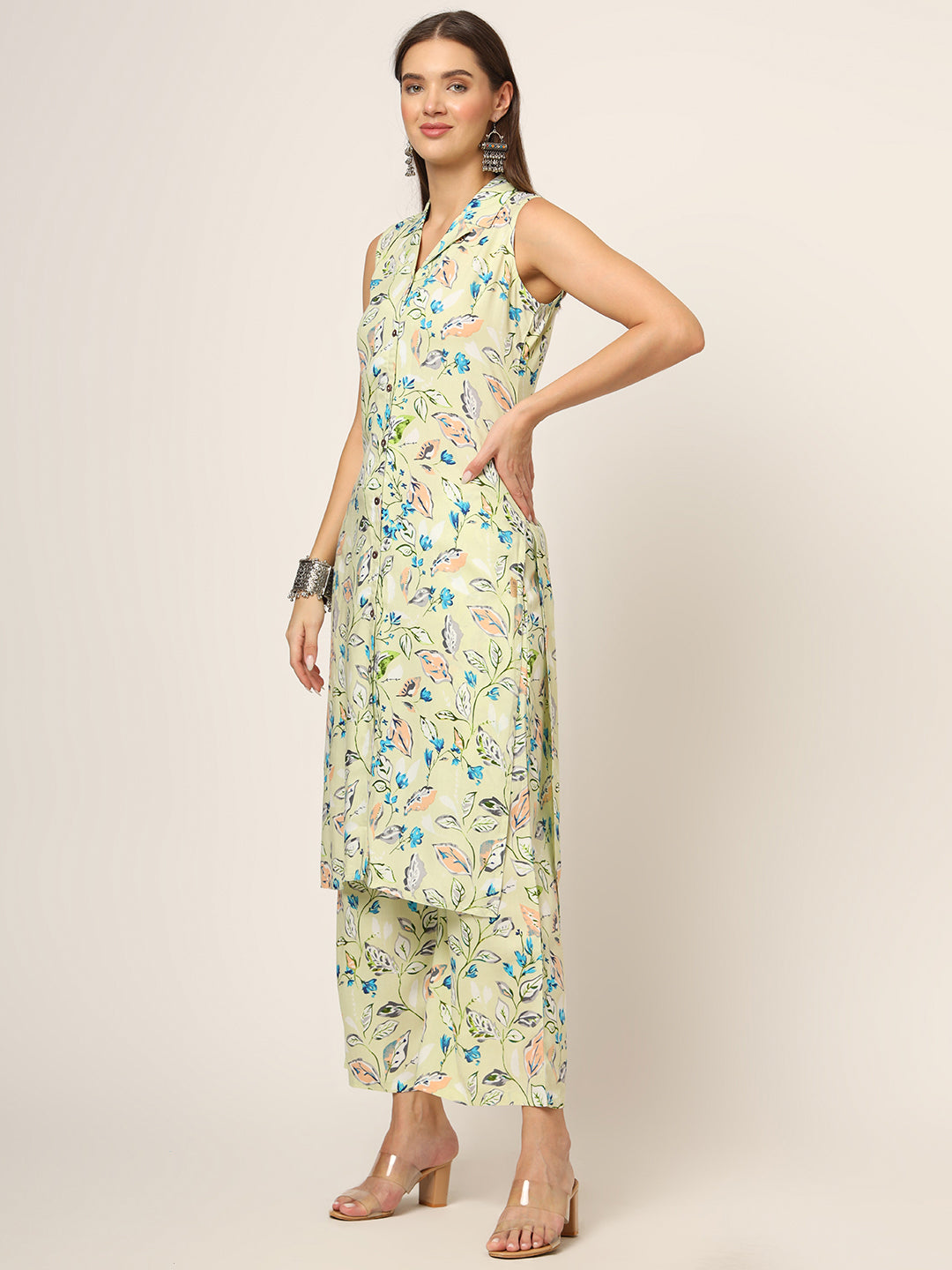 Cream-Rayon-Floral-Printed-Straight-2-Piece-Kurta-Set