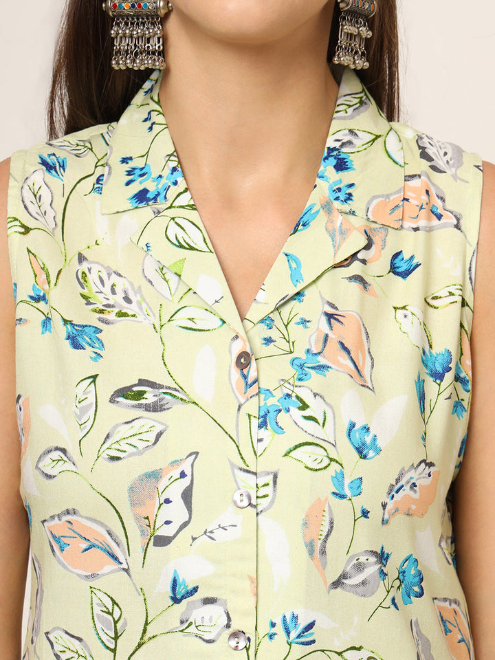 Cream-Rayon-Floral-Printed-Straight-2-Piece-Kurta-Set