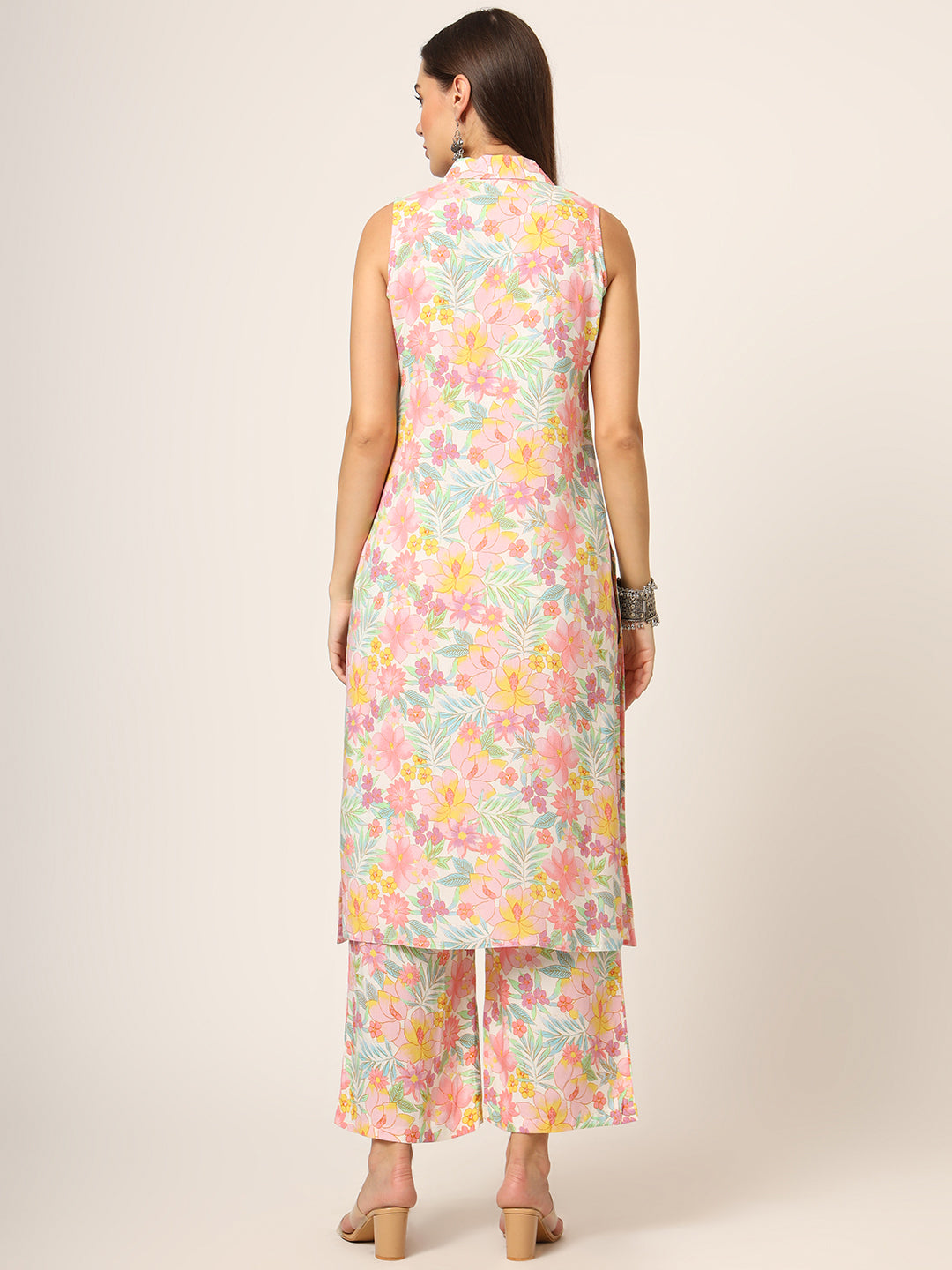 Pink-Rayon-Floral-Printed-Straight-2-Piece-Kurta-Set