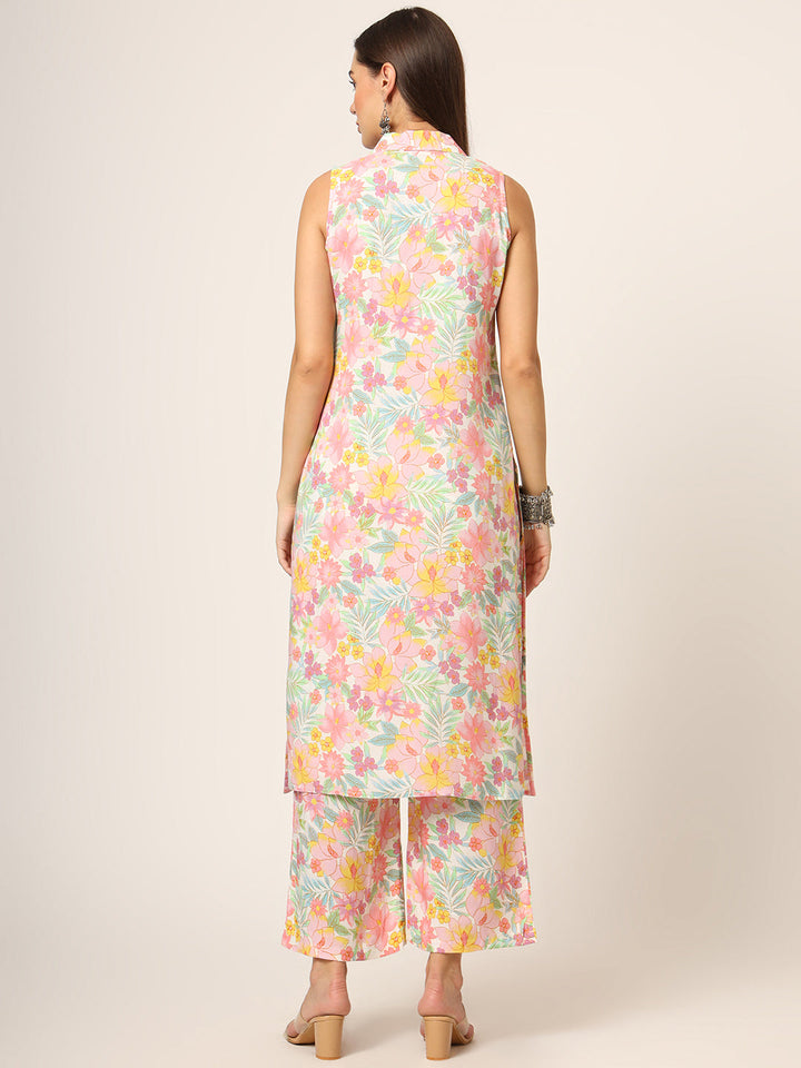 Pink-Rayon-Floral-Printed-Straight-2-Piece-Kurta-Set