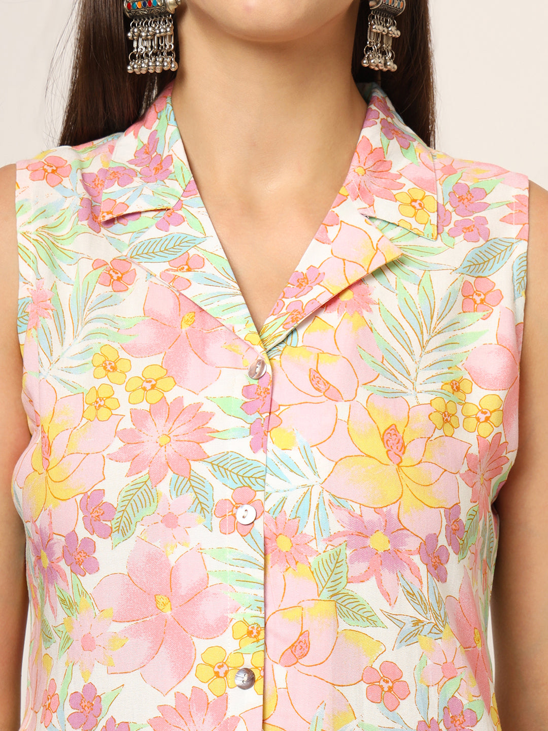 Pink-Rayon-Floral-Printed-Straight-2-Piece-Kurta-Set