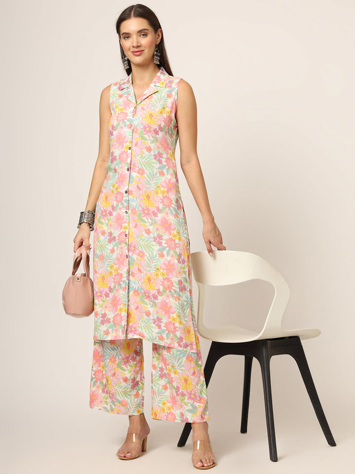 Pink-Rayon-Floral-Printed-Straight-2-Piece-Kurta-Set