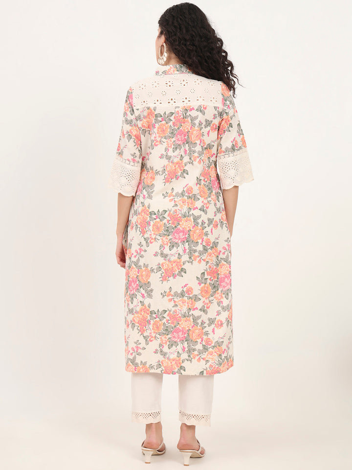 Pink-Cotton-Floral-Printed-Kurta